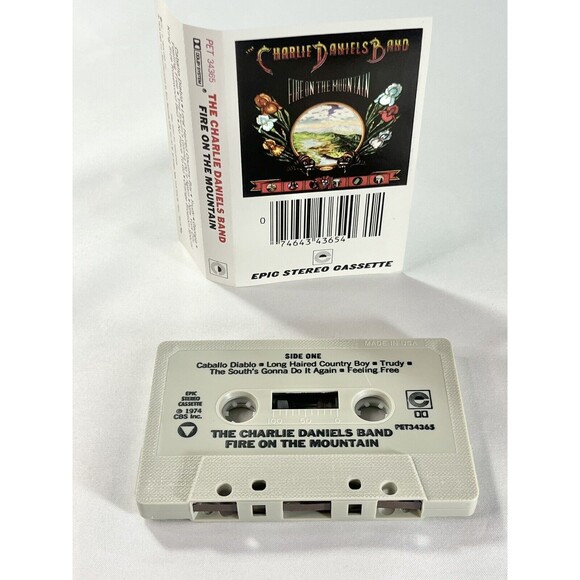 Charlie Daniels Band Fire on the Mountain 1974 CBS Cassette Tape Tested - Picture 2 of 8